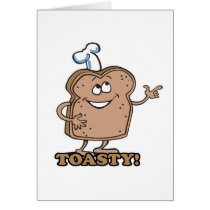 Toasty happy bread toast cards