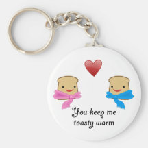 Toasty warm keychain