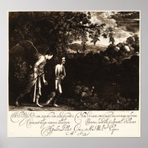 Tobias and the Angel by Hendrik Goudt 1613 Poster