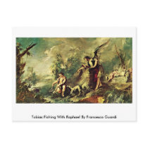 Tobias Fishing With Raphael By Francesco Guardi Post Cards