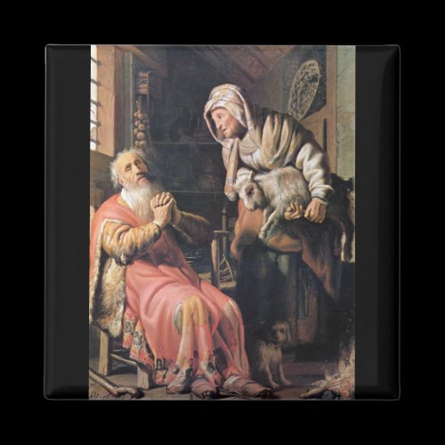 Tobias suspected his wife of stealing by Rembrandt Magnets