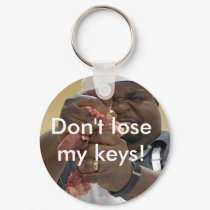 Toby Jones says, "Don't lose my keys!" keychains