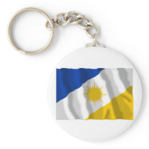 Tocantins, Brazil Waving Flag Key Chains