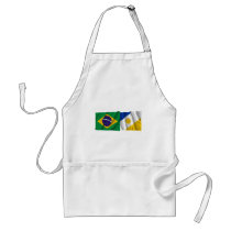 Tocantins & Brazil Waving Flags Apron