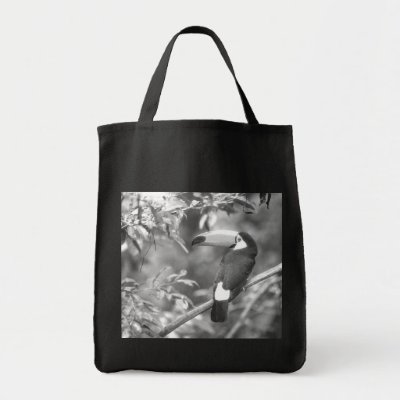 Picture Tote Bags on Toco Toucan Photo Black And White Tote Bag From Zazzle Com