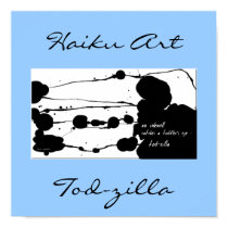 Tod-zilla Haiku Art Print