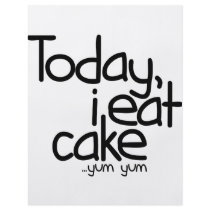 Today i eat cake (Birthday) Personalized Flyer