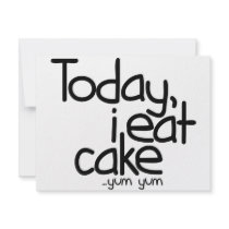 Today i eat cake (Birthday) invitations by worldsfair Today i eat cake (Birthday) invitations