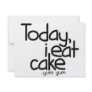 Today i eat cake (Birthday) Personalized Invite