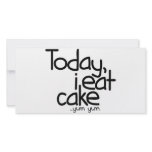 Today i eat cake (Birthday) Photo Card Template