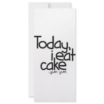 Today i eat cake (Birthday) Customized Rack Card