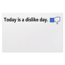 Today is a dislike day - Stationary (Black text) Customized Stationery