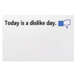 Today is a dislike day - Stationary (Black text) Customized Stationery