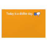 Today is a dislike day - Stationary (White text) Custom Stationery