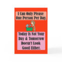 Today is not your day Greeting Card by pdffun Today is not your day Greeting Card