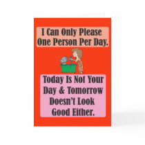 Today is not your day Greeting Card by pdffun Today is not your day Greeting Card