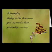 Today is the Tomorrow Motivational Card cards