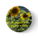 Today Will Be Mostly Sunny Button by PoliticalHistory Today Will Be Mostly Sunny Button