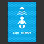 Today's Best! Baby shower icon with polka dots invitations
