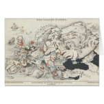 Today's Europe', 1887 Greeting Card