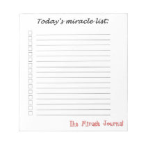 Today's Miracle List notepad notepads
