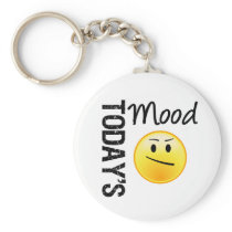 Today's Mood Emoticon Annoyed Key Chains