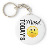 Today's Mood Emoticon Annoyed keychains