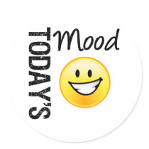 Today's Mood Emoticon Bright Smile stickers