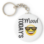 Today's Mood Emoticon Cool with Shades keychains