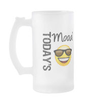 Today's Mood Emoticon Cool with Shades mugs