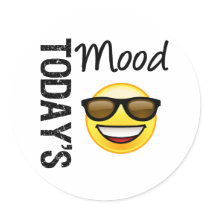 Today's Mood Emoticon Cool with Shades stickers