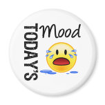 Today's Mood Emoticon Crying magnets