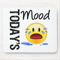 Today's Mood Emoticon Crying mousepads