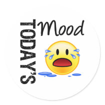 Today's Mood Emoticon Crying stickers