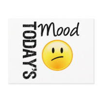 Today's Mood Emoticon Disappointed postcards