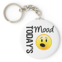 Today's Mood Emoticon OMG Keychain