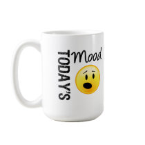 Today's Mood Emoticon OMG mugs