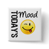 Today's Mood Emoticon Playful buttons