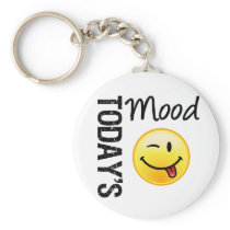 Today's Mood Emoticon Playful Keychains