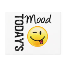 Today's Mood Emoticon Playful postcards