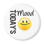 Today's Mood Emoticon Satisified magnets