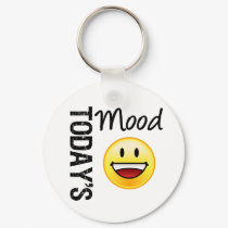 Today's Mood Emoticon Toothy Smile keychains
