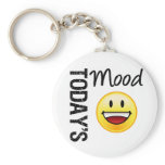 Today's Mood Emoticon Toothy Smile keychains