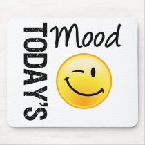 Today's Mood Emoticon Winking mousepads