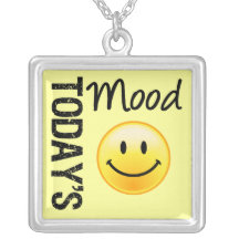 Today's Mood Happy & Smiling Custom Necklace
