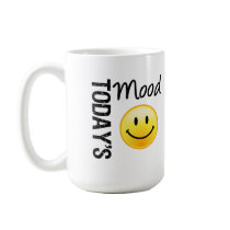 Today's Mood Smile mugs by funshirtsforall Today's Mood Smile mugs