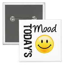 Today's Mood Smile Pinback Button