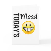 Today's Mood Very Happy Emoticon cards