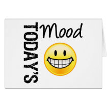 Today's Mood Very Happy Emoticon cards