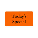 Today's Sprcial Merchandise Tags labels
